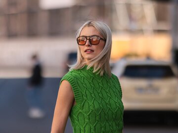 Lena Gerckes Streetstyle | © Getty Images/Jeremy Moeller