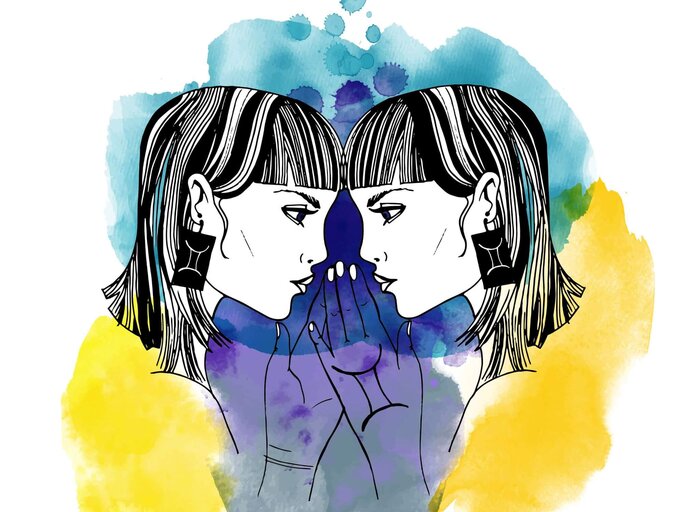 Illustration Sternzeichen Zwillinge | © Getty Images/TatianaDavidova