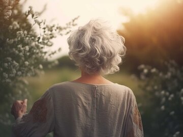 Frau von hinten fotografiert | © Midjourney/Maxi Baumgärtner