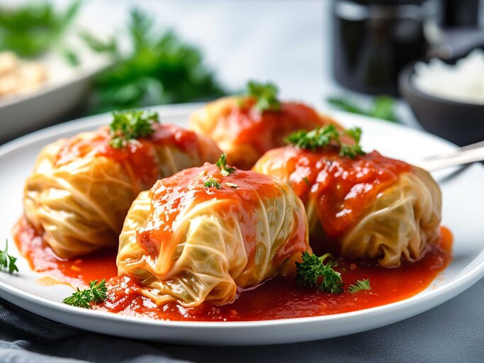 Geschmacksexplosion: Gebackener Chinakohl mit aromatischer Hähnchen ...