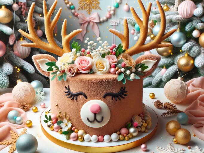 Rentiertorte | © Adobe Stock/Svetlana Kolpakova/generiert mit KI