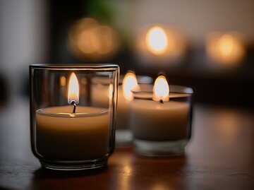 Brennende Kerzen in Gläsern | © AdobeStock/desinko