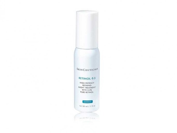 Der Stoff Retinol in der „Retinol 0,3" Gesichtspflege von SkinCeuticals regt die Produktion von gesunden Hautzellen an. Um 80 Euro. | © PR