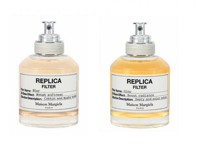 Zwei Flakons mit den Düften „Blur” und „Glow” aus der „Replica Filter”-Linie von Maison Margiela | © PR