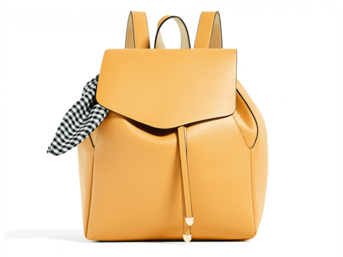 Gelber Rucksack von Zara | © PR