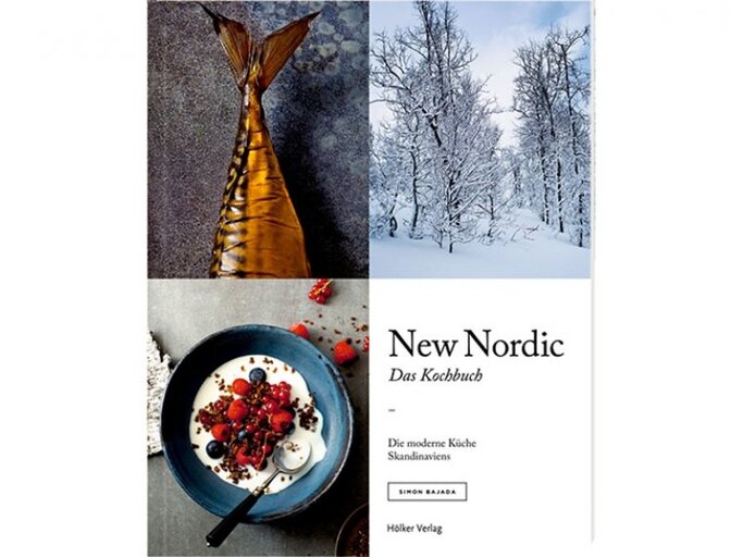 Im Kochbuch „New Nordic“ von Simon Bajada dreht sich alles um traditionelle, frische Lebensmittel aus den Wäldern und Gewässern Skandinaviens. Erschienen im Hölker Verlag, um 30 Euro. | © HÖLKER VERLAG