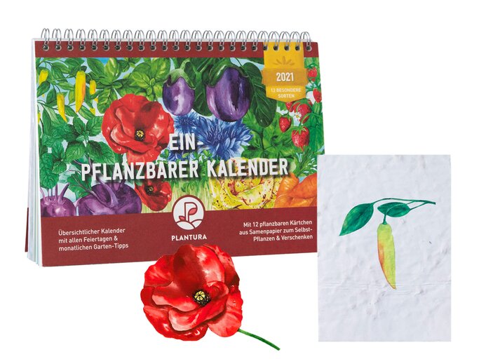 Einpflanzbarer Kalender von Plantura | © PR